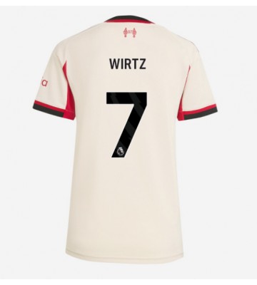 Liverpool Florian Wirtz #7 Segunda Equipación Mujer 2025-26 Manga Corta